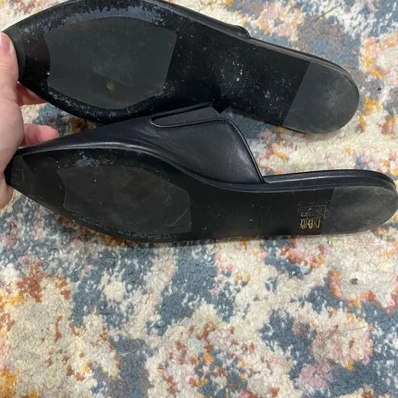 Jenni Kayne - Black Leather Mules - Picture 3 of 5